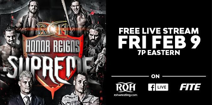 Watch ROH Reigns Supreme at ROHWorld For FREE Tonight