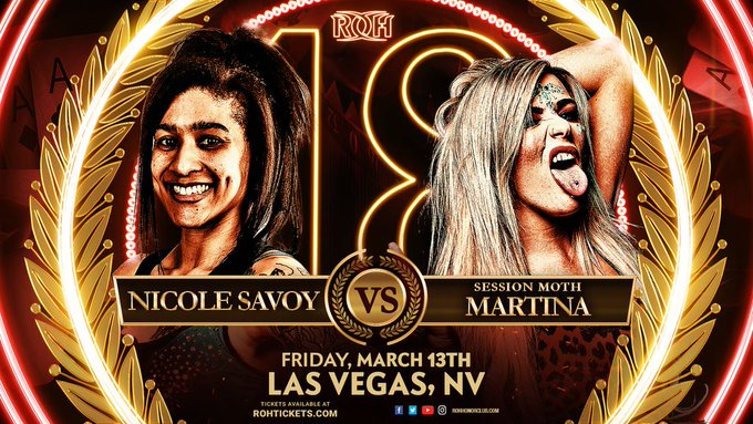 Session Moth Martina vs Nicole Savoy Signed for ROH’s 18th Anniversary PPV