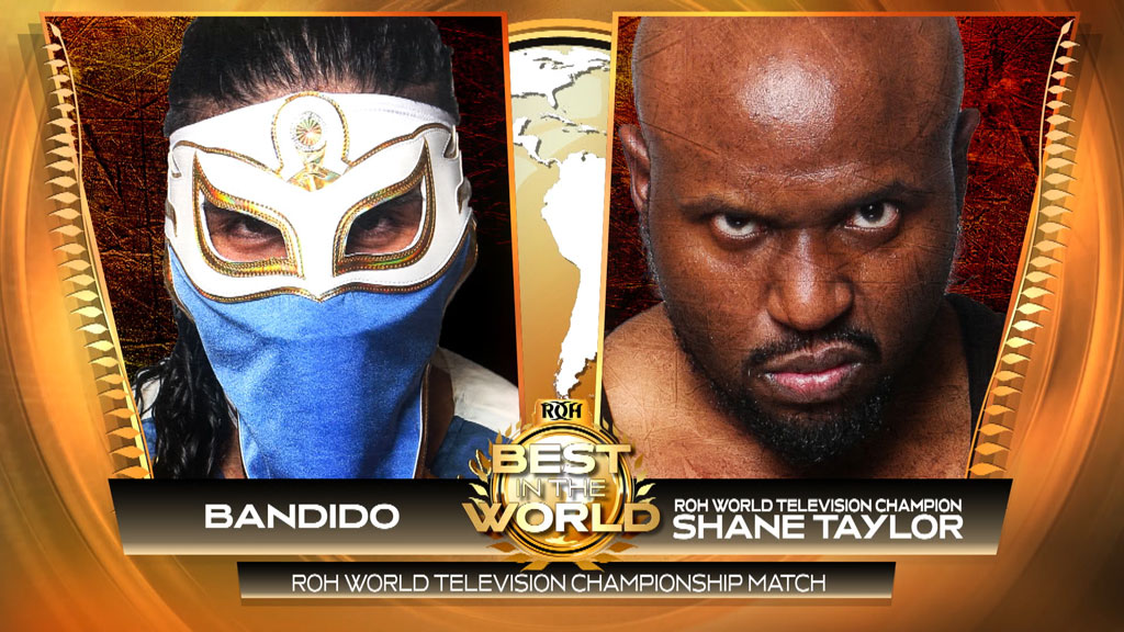 Bandido Versus Shane Taylor for the TV Title at Best in the World PPV Set