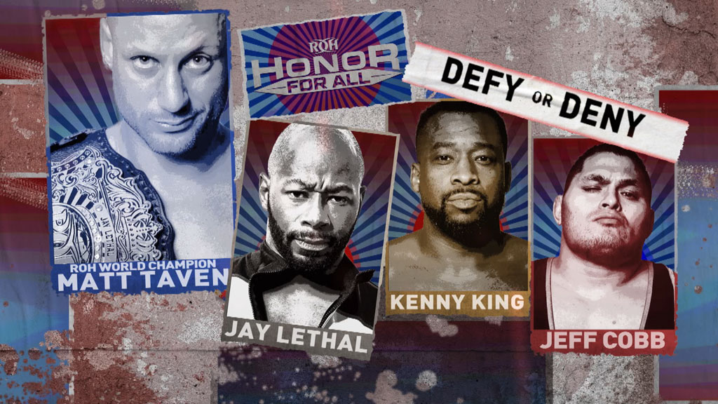 Taven, Lethal, Cobb and King Compete in Defy or Deny + TV Title Match at Honor For All