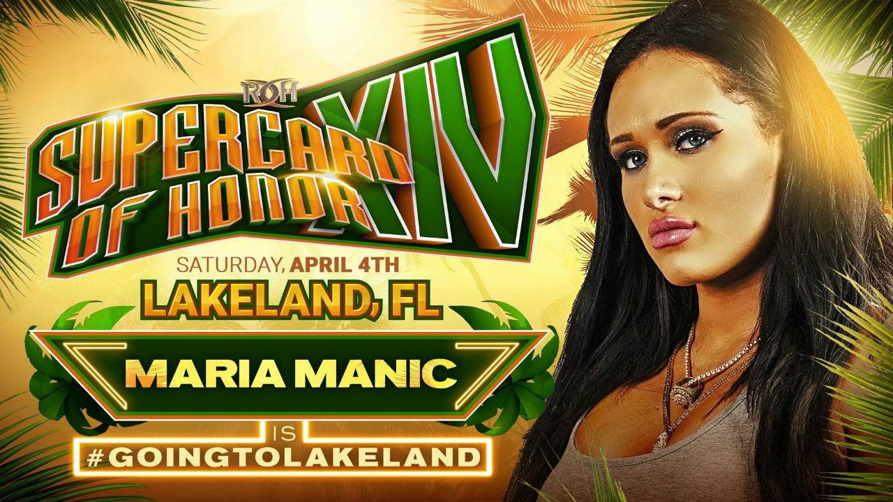 Maria Manic and New Match Signed for Supercard of Honor XIV