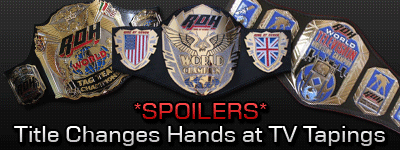*Spoilers* Title Changes Hands at TV Tapings