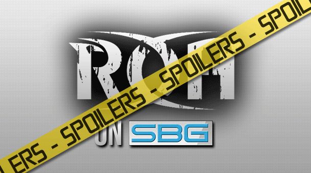 *Spoilers* November 3rd 2012 ROH TV Tapings